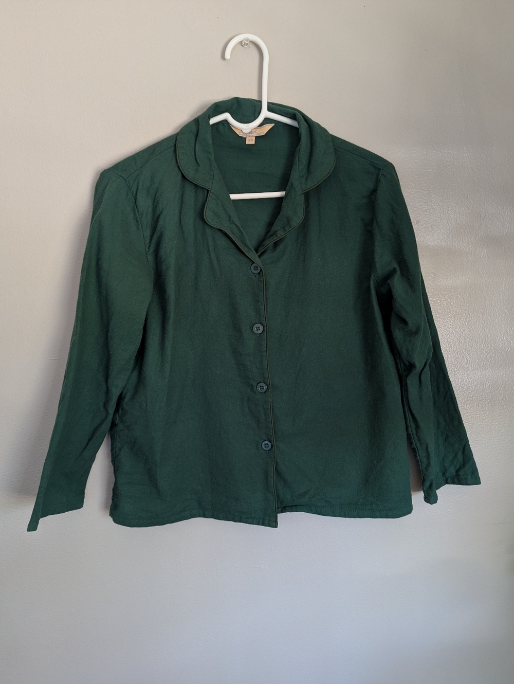 Leveret Dark Green Pajama Set 100% Cotton